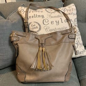 Aldo brown tassel shoulder crossbody handbag purse